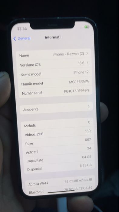 Vand iphone 12 stare buna