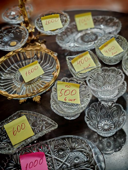 Посуда хрустальные