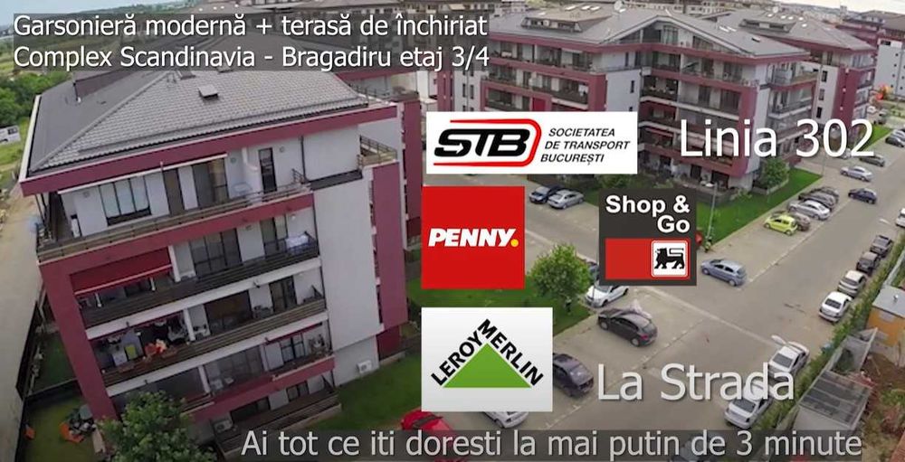 Proprietar, Inchiriez garsoniera cu terasa - Scandinavia - Bragadiru