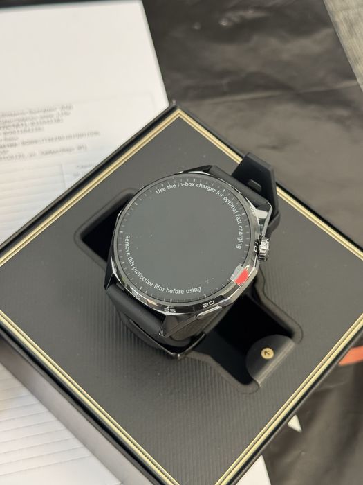 ЧИСТО НОВ 46mm Huawei Watch GT 6 Vivacom Гаранция 2027 г. Black GT6