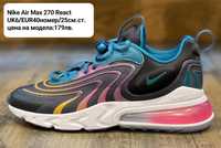 Nike Air Max 270 React “BY YOU” Multicolour UK6/EUR40номер/25см.ст
