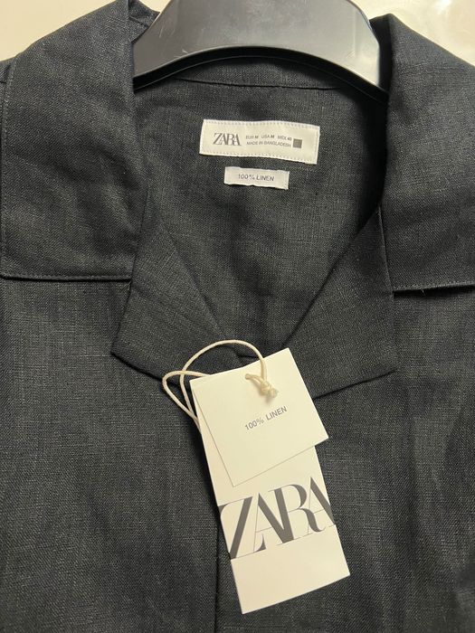 Cămașa neagră 100% in Zara, noua cu eticheta