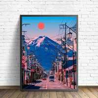 Постер/Картина планината Фуджи - Япония