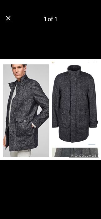 Мъжко палто със съдържание на вълна S.oliver