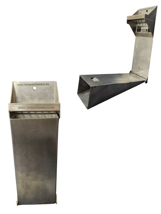 Scrumiera de inox cu prindere pe perete