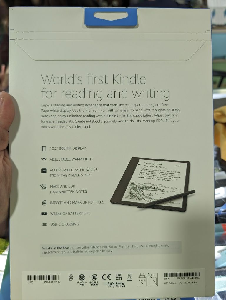 Amazon Kindle Scribe 32GB Premium Pen (электронная книга)