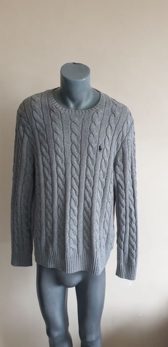 POLO Ralph Lauren Cable Cotton / Knit  M НОВО! ОРИГИНАЛ! Мъжки Пуловер