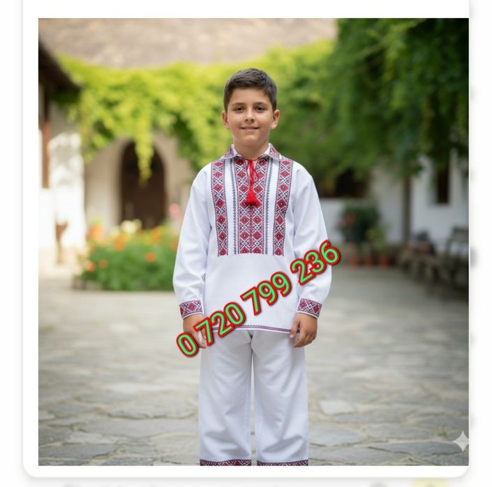 Costum popular băieți 2-10 ani