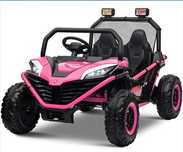 UTV electric pentru 2 copii Dune-buggy, 4x4, 200 V, 12V roz
