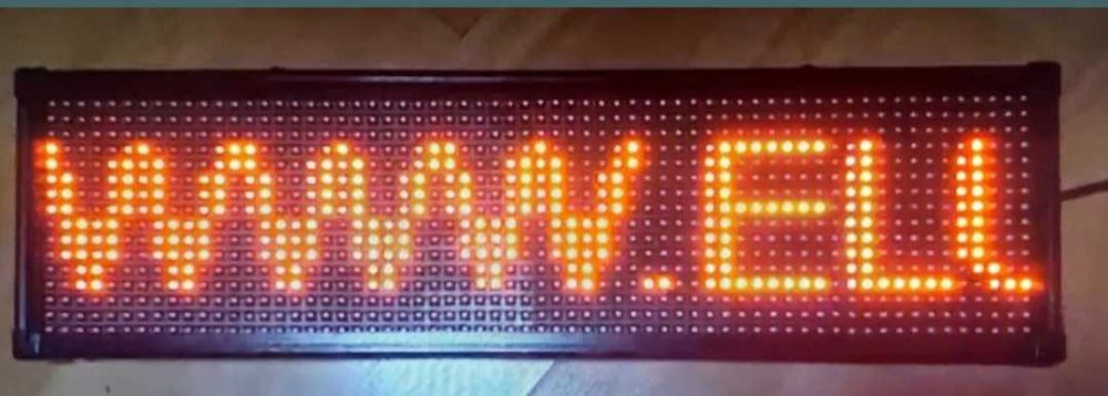 Panou cu led-uri pentru reclama 70x20cm rosu