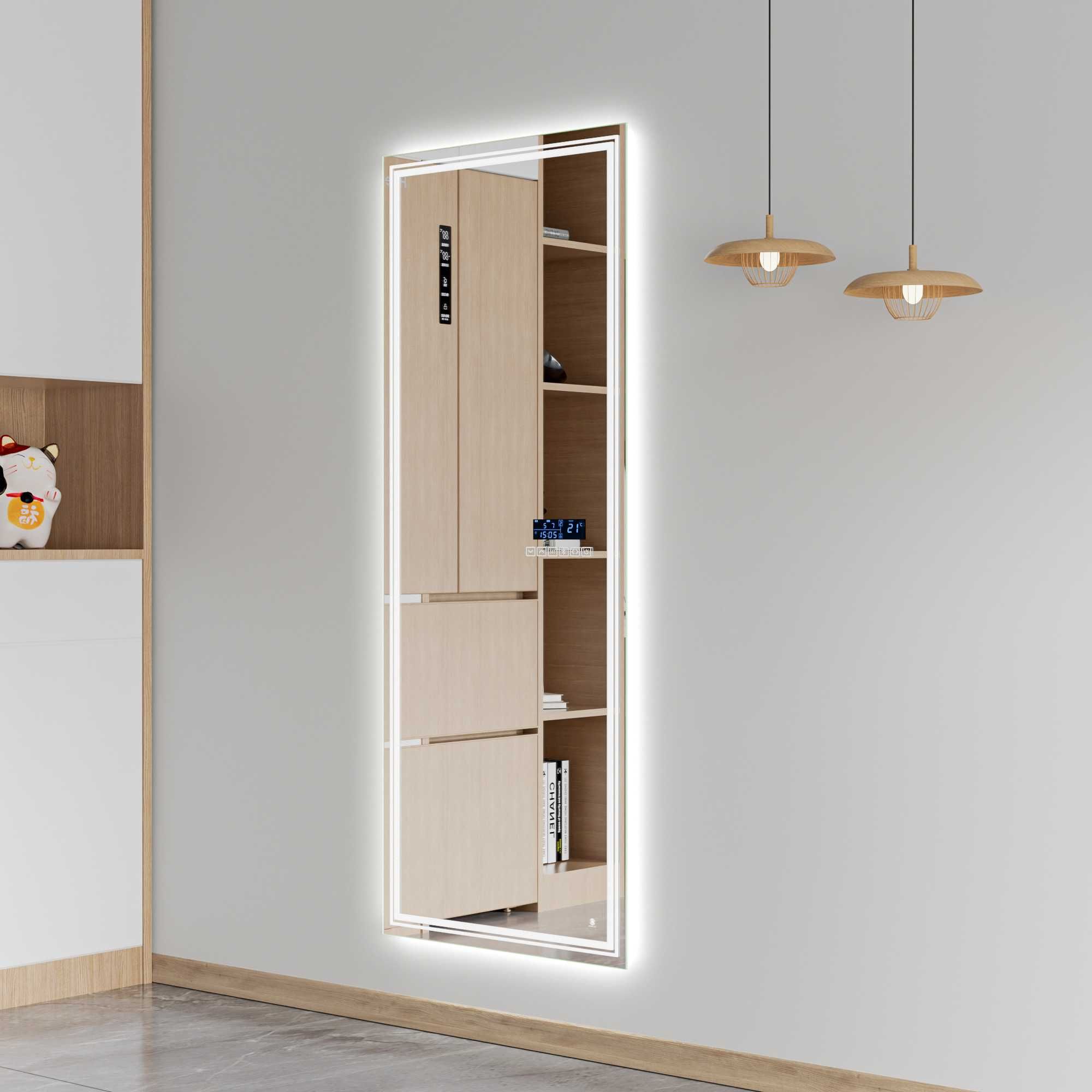 Oglindă LED Modica 604 cu Bluetooth si Ceas digital
