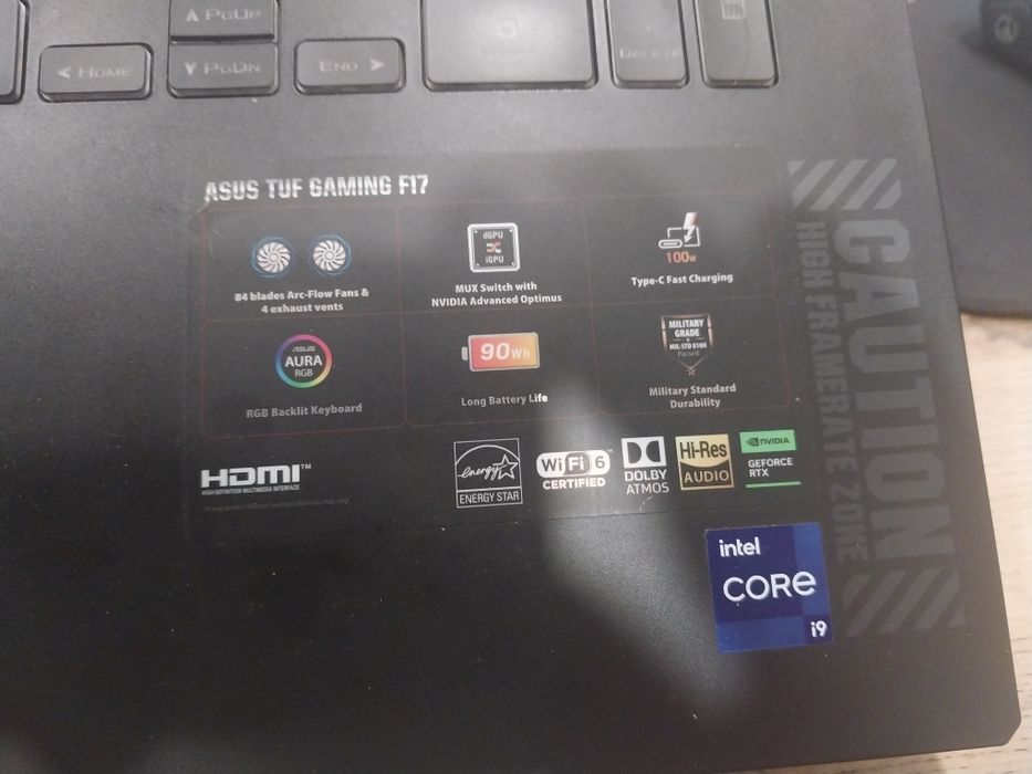 Asus tuf gaming F17