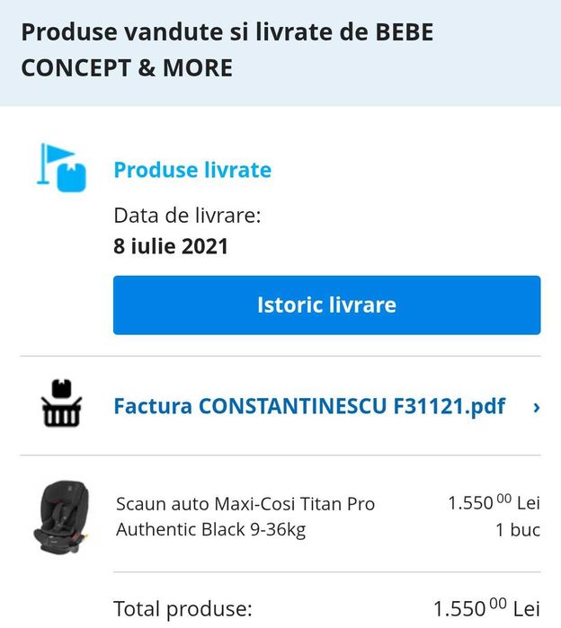 Scaun auto Maxi-Cosi Titan Pro Authentic