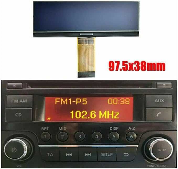 LCD-дисплеи за радио Nisan Quashqai,Pickup Navara,Nisan Juke 2007-2011