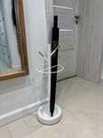 Suport alb din metal si lemn pentru umbrela 74 cm Fushion Present Time