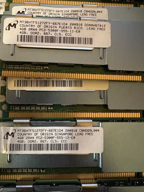 [LOT] 8x Micron 4GB PC2-5300 DDR2-667MHz ECC Fully Buffered