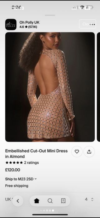 Oh polly рокля с камъни