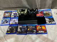 Продам PS4 pro +17 игр