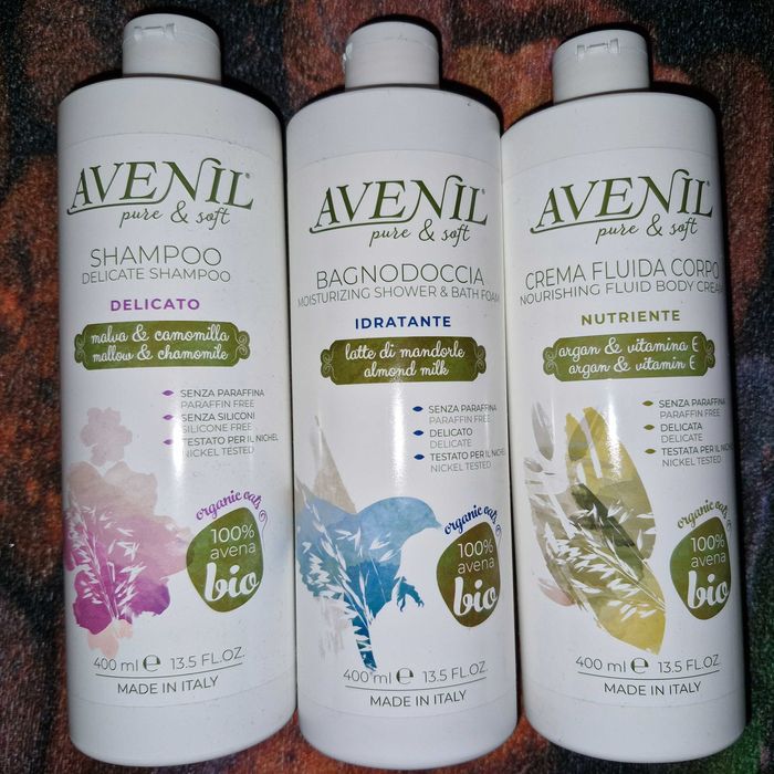 Avenil sampon ,gel de dus si lotiune