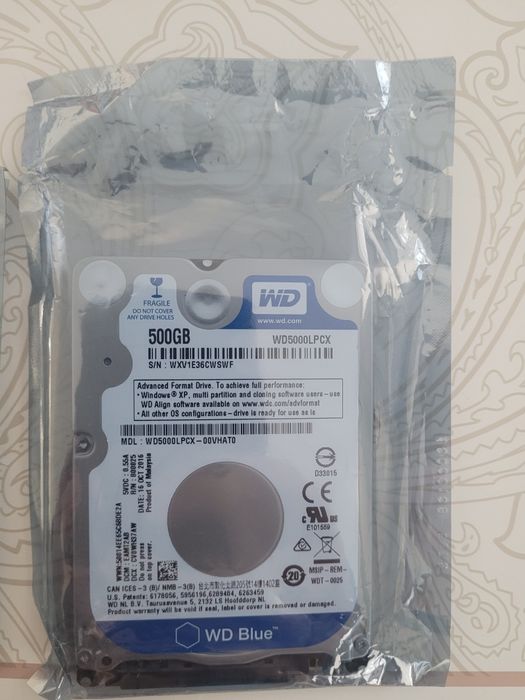 Внутренний жесткий диск Western Digital WD5000LPCX-FR (HDD (классическ