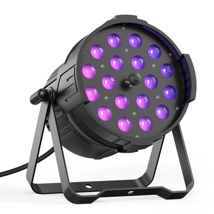 18 LED Par Spot RGBWA UV 6 IN 1, 105W DMX512