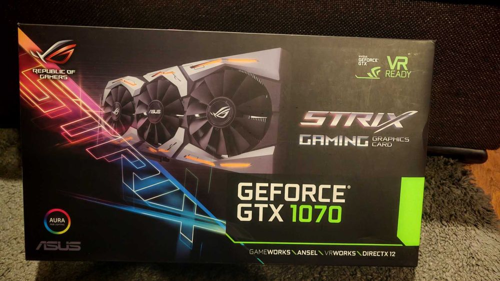 Видео карта Asus Rog Strix GTX 1070 8GB GDDR5