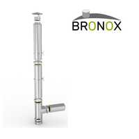 Kit coș de fum Bronox din inox, înălțime 5 m, diametru 180 mm, suspend