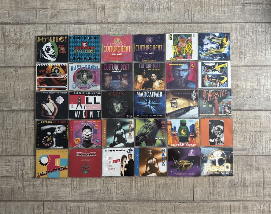 Pachet 1 - 60 maxi singles (MCD) muzica Eurodance anii 90