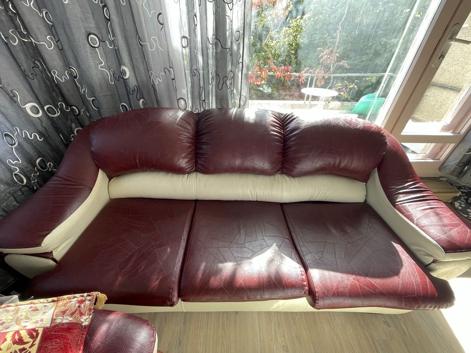 Холна гарнитура от еко кожа