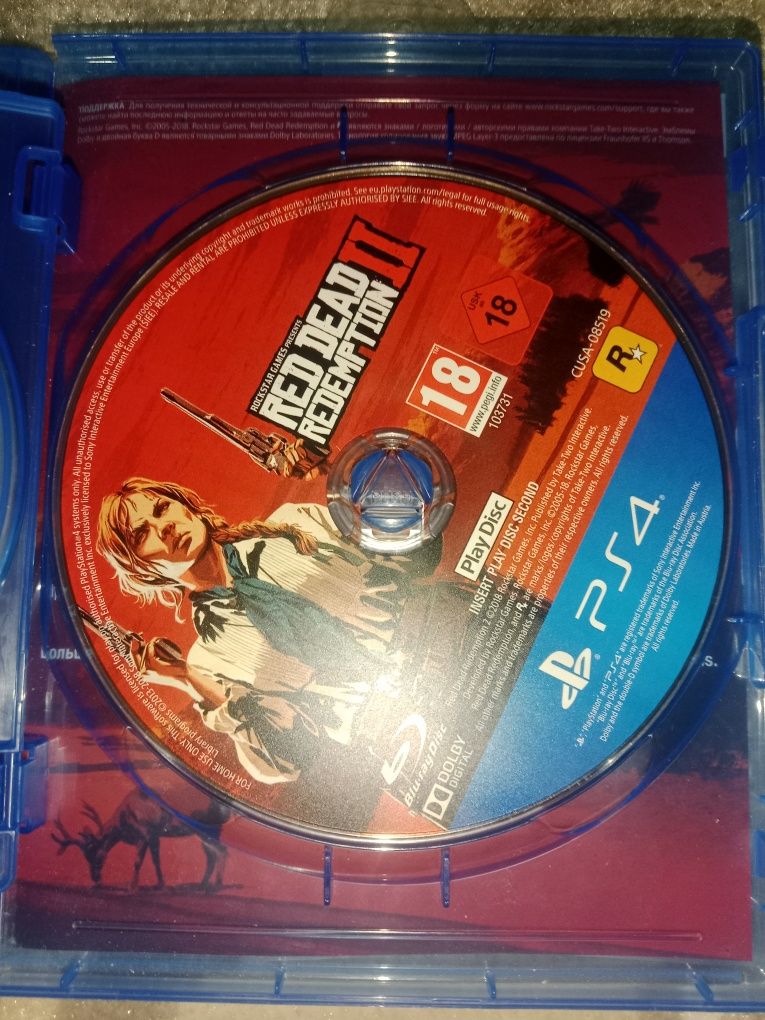 игровой диск для playstation red dead redemption
