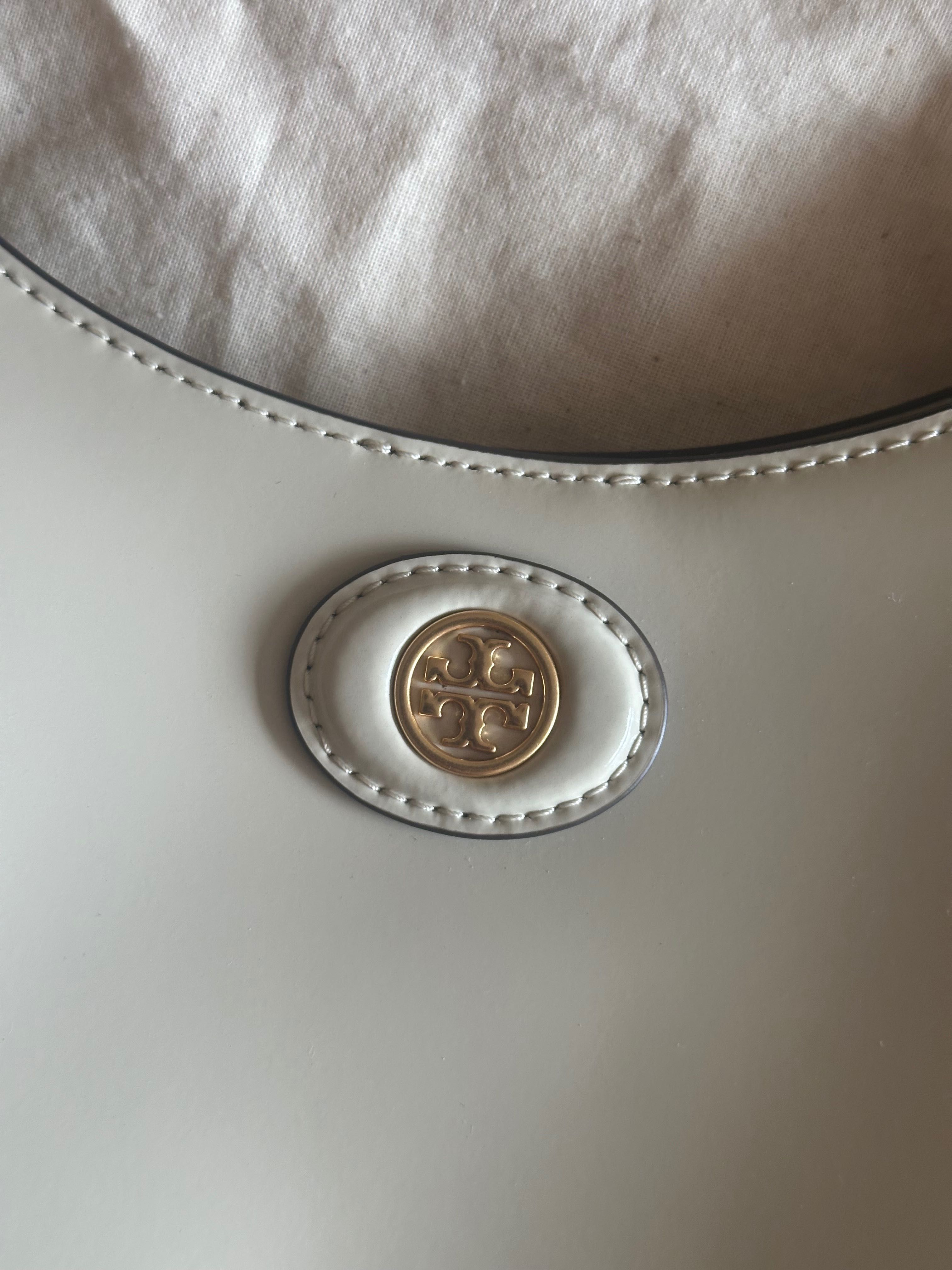 Чанта Tory Burch Robinson Spazzolato Convertible Crescent Leather Bag