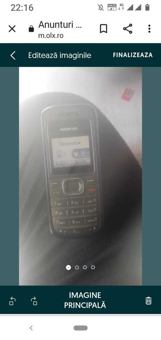 Telefon de colecție Nokia 1208 perfect funcțional este aproape nou
