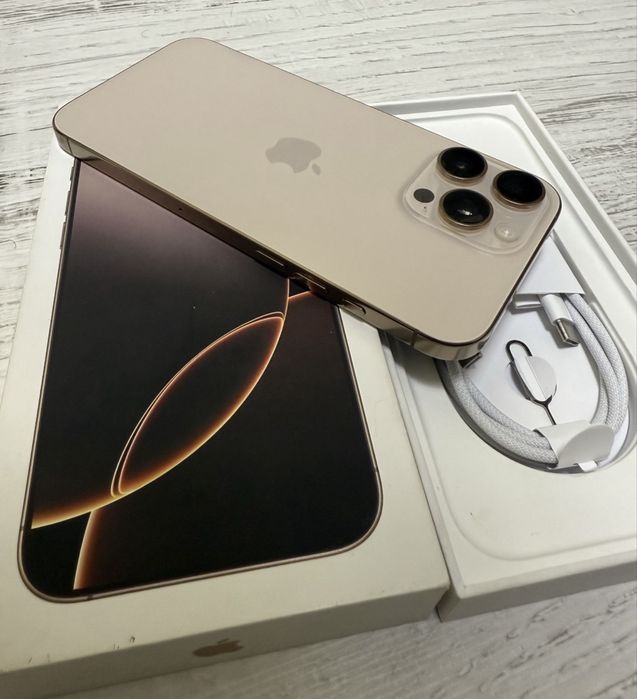 100% БАТЕРИЯ УНИКАТ Iphone 16 Pro Max 512GB Desert 5G 24м. ГАРАНЦИЯ