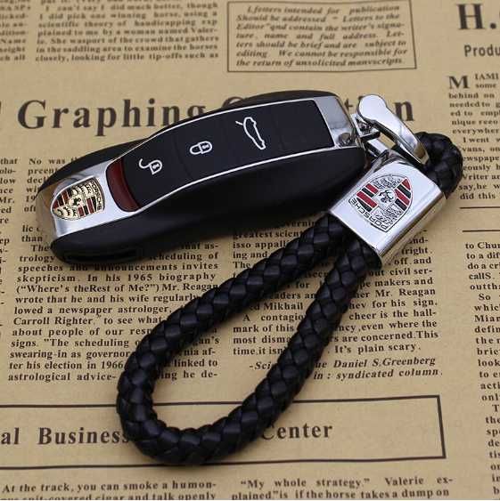 Breloc piele PORSCHE / Accesorii auto / Breloc chei