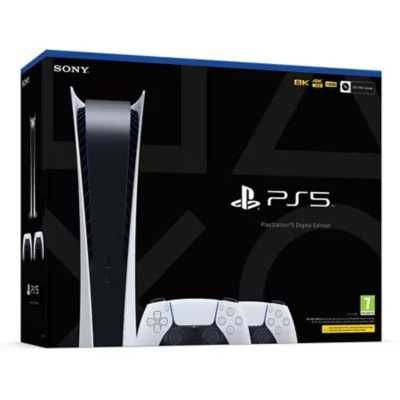 НОВ! Sony PlayStation 5 PS5 Digital Edition + 2бр джойстик