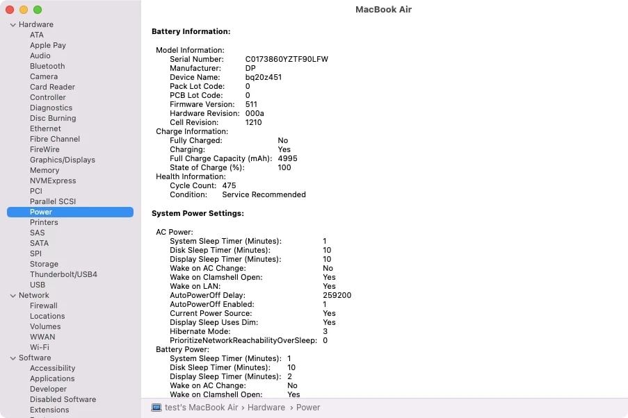 MacBook Air 13" (2017) - 138 Цикъла батерия - Silver – i7/8GB/512GB