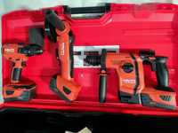 Hilti Cordless kit(L) 3 tools Rotopercutor/Flex /Autofiletantă Nou