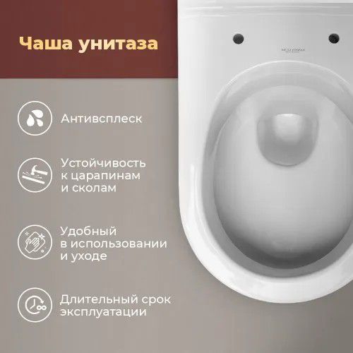 Унитазы Подвесные SANITA LUXE Attica Luxe из России! Гарантия 10 лет