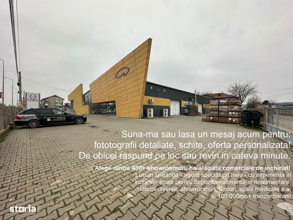 Hala/ spatiu comercial 1200mp, DE, zona Antibiotice