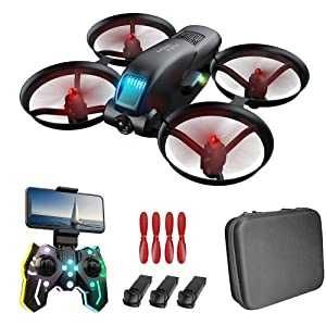 Промоция страхотен малък дрон FPV KF615 с 3 батерии и чанта