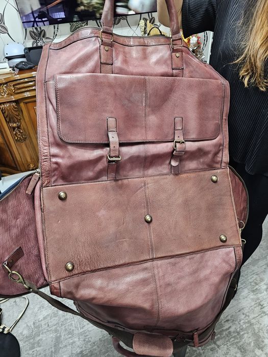 Geantă de voiaj din piele naturală – NOUĂ – ideală pentru călătorii