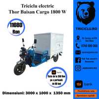 Triciclu electric marca Baisan Cargo, nou Agramix