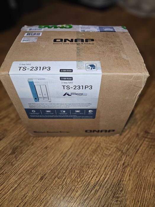 QNAP TS-231P3 – 2-bay NAS, Quad-Core 1.7 GHz, 2.5GbE –stare impecabilă