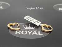 Bijuteria Royal:Cercei aur nou 14k /2.12 gr