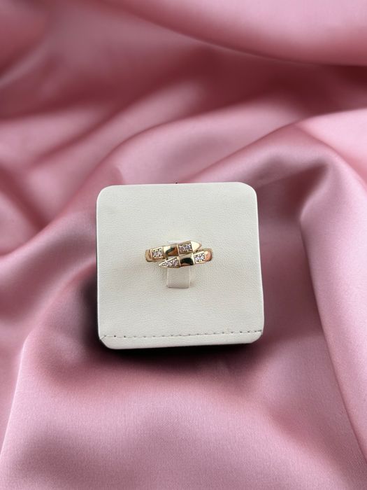 Кольцо золотое с Фианитом 18,5р 585 14K вес 3,06 гр | т7799