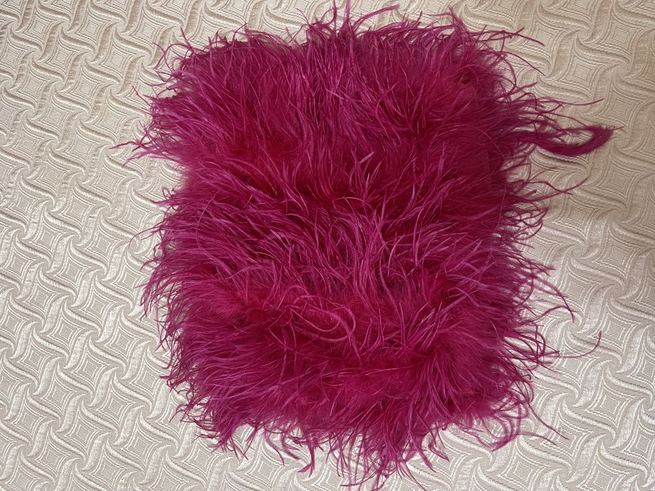 Rochie cu pene naturale Nissa