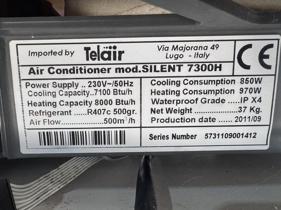 Aer  condiționat rulota camper TelAir Silent 7300H