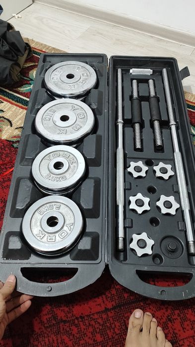 ПРОДАМ набор штанга и гантель