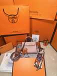 Geanta Hermes Kelly 19cm Roz Deschis/Piele naturala/Punga/Cutie Hermes