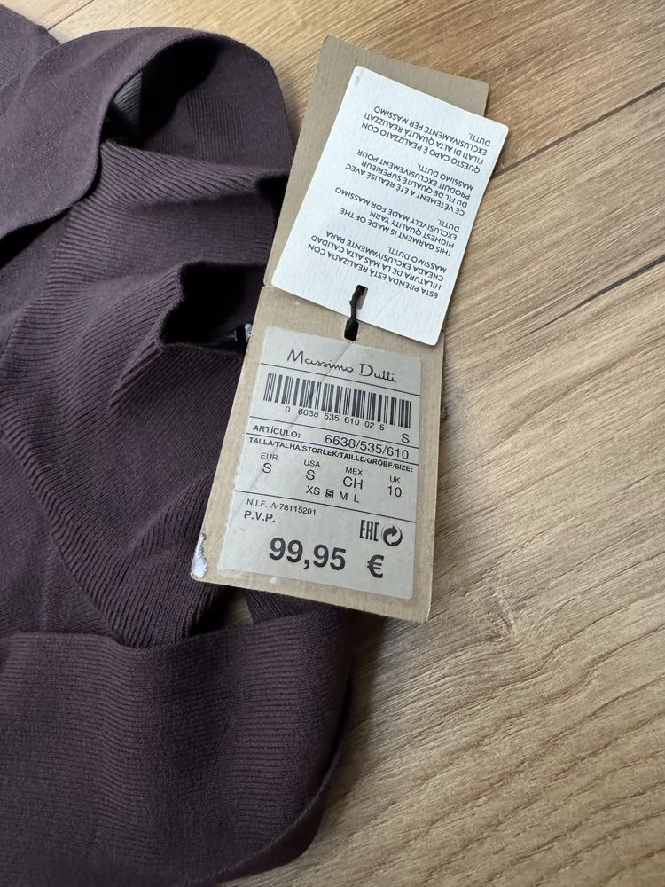 Рокли Massimo Dutti плетиво рокля